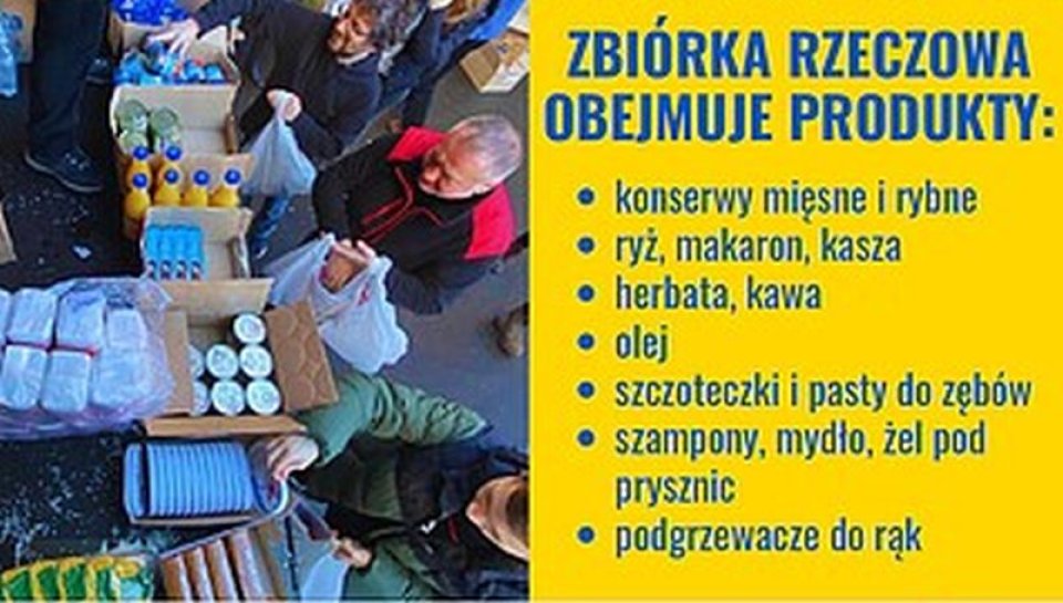 Urząd Miejski w Jędrzejowie włącza się do akcji Kielce Dla Winnicy – zbiórka żywności w rocznicę wybuchu wojny w Ukrainie